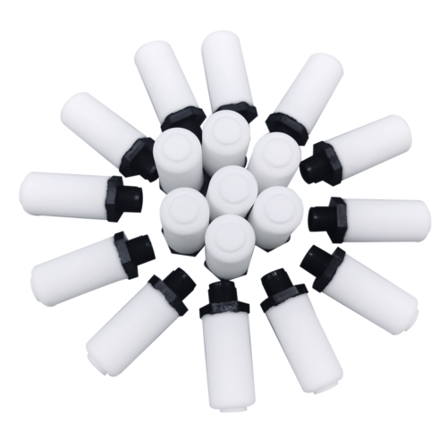Porous Plastic Pneumatic Muffler with Threaded End