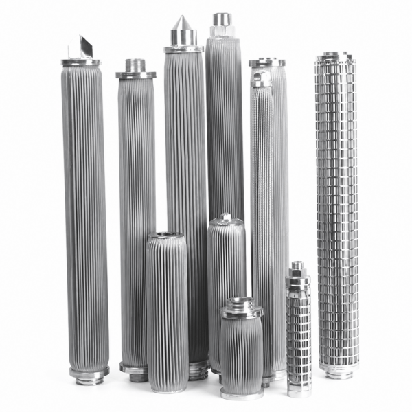 Sintered Pleated Metal Filter Cartridge for Fluids