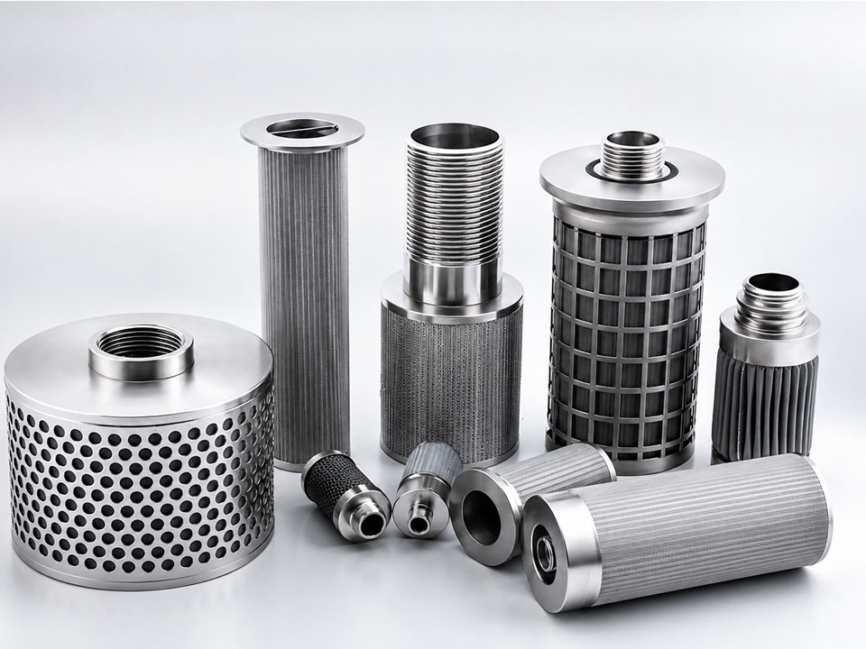 pleated or sintered filter